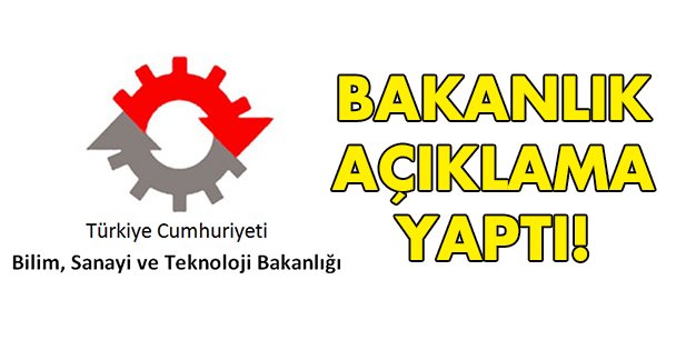 Bakanlık açıklama yaptı!