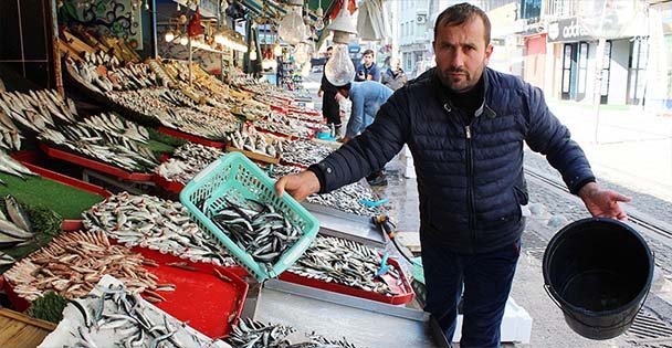 Balık Pazarı'nda hamsi bolluğu