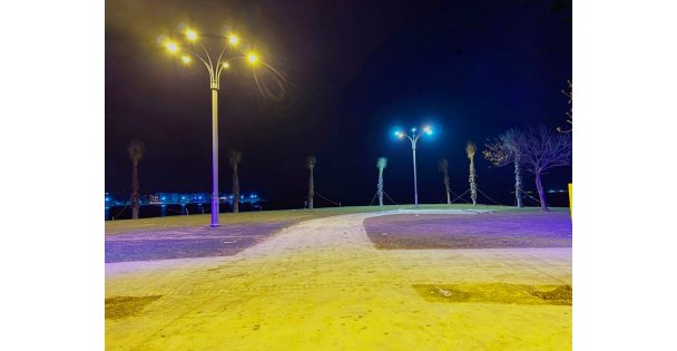 Balyanoz Sahil Parkı Gece Bir Başka Güzel Olacak
