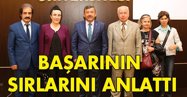 Başarının sırlarını anlattı