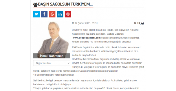 BAŞIN SAĞOLSUN TÜRKİYEM...