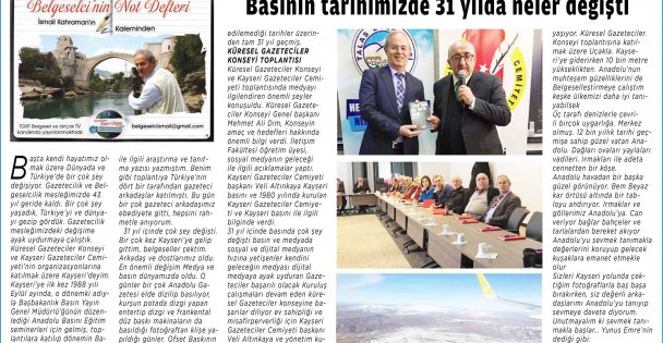 Basının Tarihimizde 31 Yılda Neler Değişti