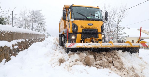 Başiskele'de Kar Yağışına Hazır