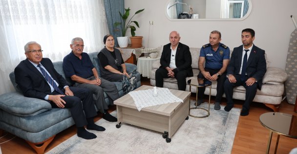 Başkan Bıyık ve Kaymakam Dönmez'den Gazilere anlamlı ziyaret