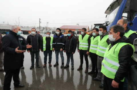 Başkan Büyükgöz; 'Kar yağışına hazırız”