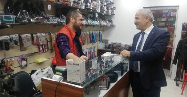 Başkan Büyükgöz'den  Çarşıda Esnaf Turu