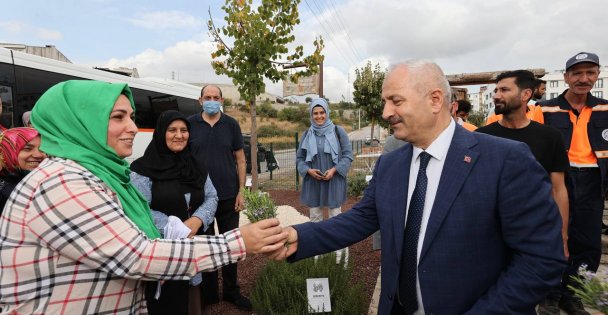 Başkan Büyükgöz'den 'Şifa Kapısında” Bitki hasadı