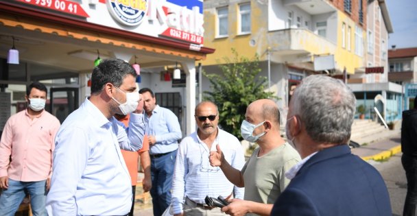 BAŞKAN KOCAMAN KARTEPE ESNAFIYLA BİRLİKTE