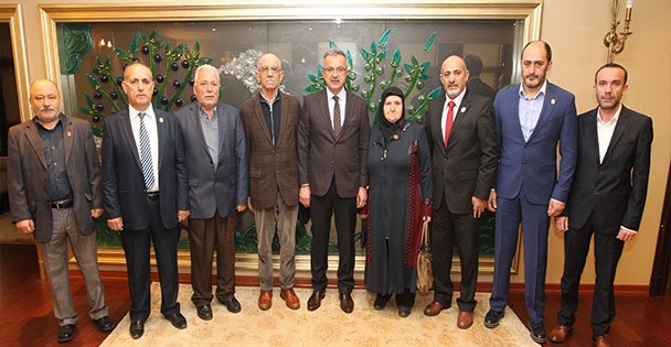 Başkan Köşker Şehit ve Gazi Derneği'ni ağırladı