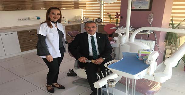 Köşker'den Diş Hekimi Sevinç'e ziyaret