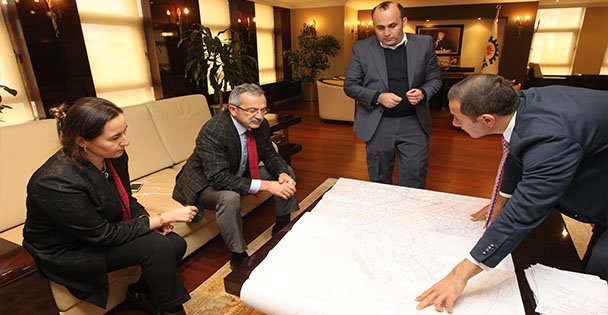 Başkan Köşker'e İSU sunumu