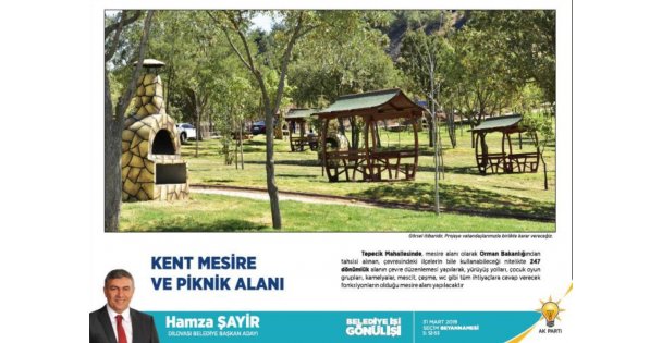 Başkan Şayir, mesire alanındaki çalışmaları inceledi