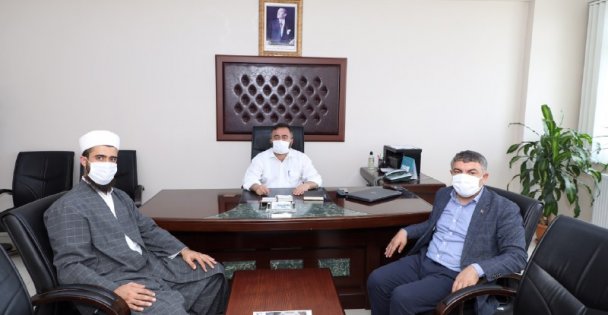 Başkan Şayir'den yeni müftüye ziyaret