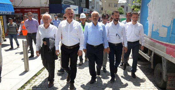 Başkanlar Eskiçarşı esnafını ziyaret etti