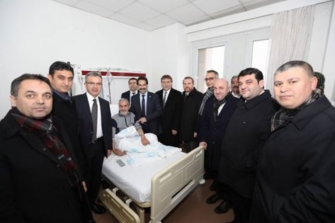 Başkanlar Yaman'a acil şifalar diledi!