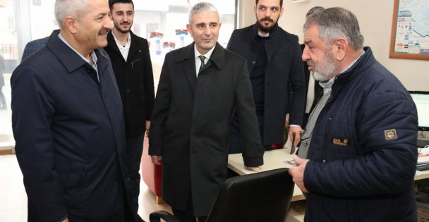 Başkanlardan Doğan Caddesi'nde Esnaf Ziyaretleri