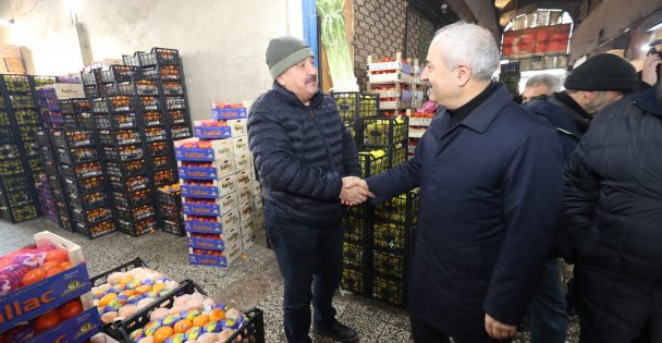 Başkanlardan Sultan Orhan'da Esnaf Turu