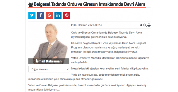 Belgesel Tadında Ordu ve Giresun Irmaklarında Devri Alem