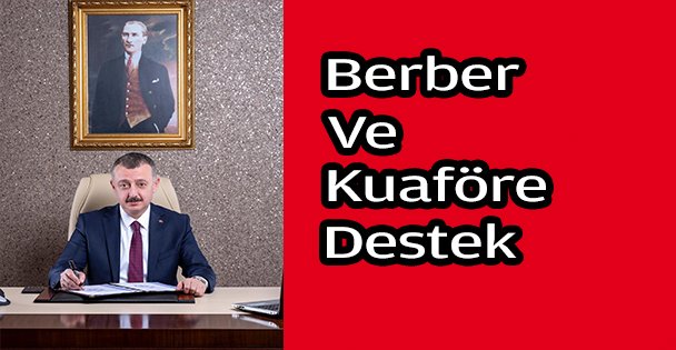 Berber ve kuaförlere gıda ve hijyen desteği