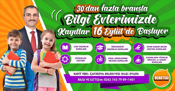 Bilgi Evlerinde kayıtlar 16 Eylül'de başlıyor