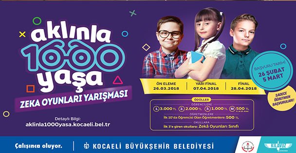 Bilgievlerinden Aklınla 1000 yaşa yarışması