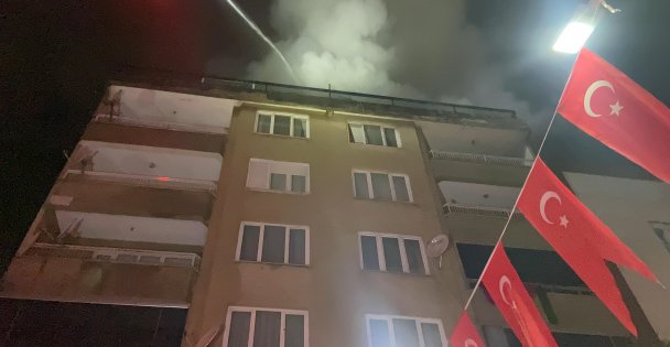 Binayı Ateşe Verdi, Kaçmaya Çalışırken Yakalandı