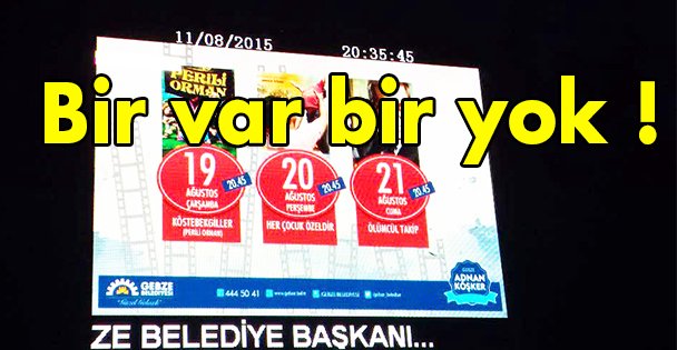 Bir var bir yok !