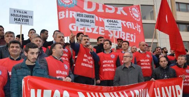 Birleşik Metal- İş'ten Protesto!