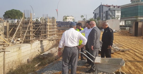 Bıyık, Emniyet binası inşaatını inceledi