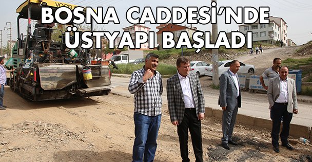Bosna Caddesi'nde Üstyapı Başladı