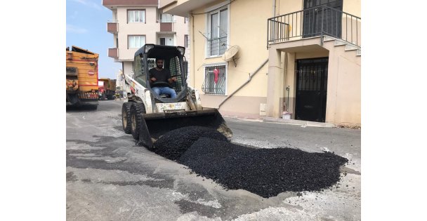 Bozulan yollar onarılıyor