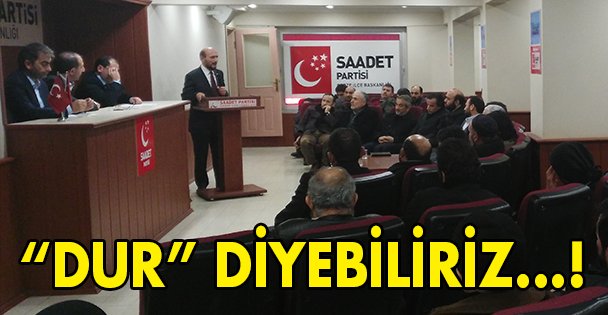 Bu gidişe Saadet dur diyebilir!