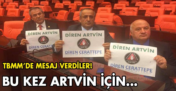 Bu kez Artvin için direnişte