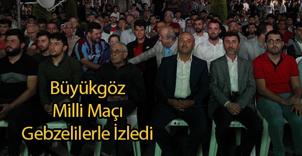 Büyükgöz Milli Maçı Gebzelilerle İzledi