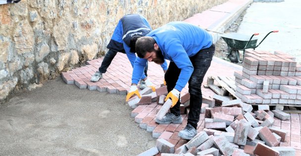 Büyükşehir çalışıyor, Darıca Özbay Sokak yenileniyor