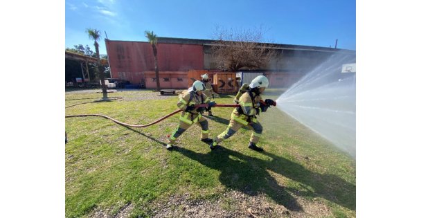 Büyükşehir İtfaiyesinden Hatay'da eğitim