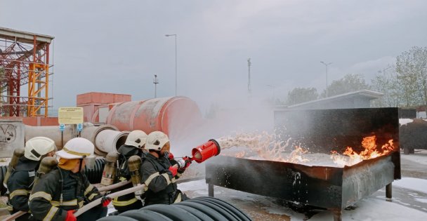 Büyükşehir İtfaiyesinden Tersan Ekiplerine Eğitim