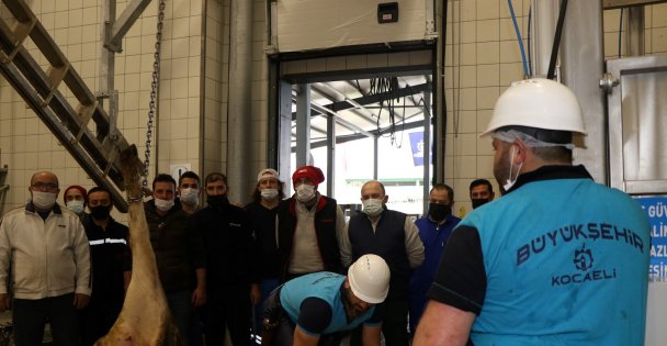 Büyükşehir Mezbahasında kurban kesimi eğitimleri