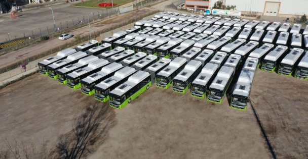 Büyükşehir, toplamda 110 aracı teslim aldı; Geriye kaldı 100 otobüs daha