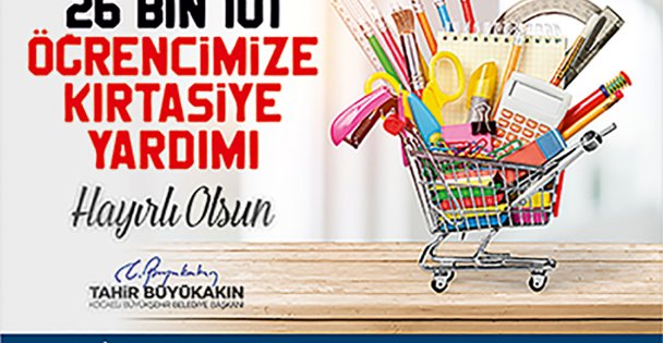 Büyükşehir'den 26.101 Öğrenciye 4 Milyonluk Kırtasiye Desteği