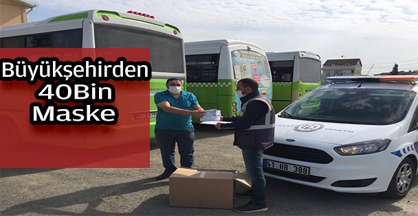 Büyükşehir'den kooperatiflere 40 bin maske