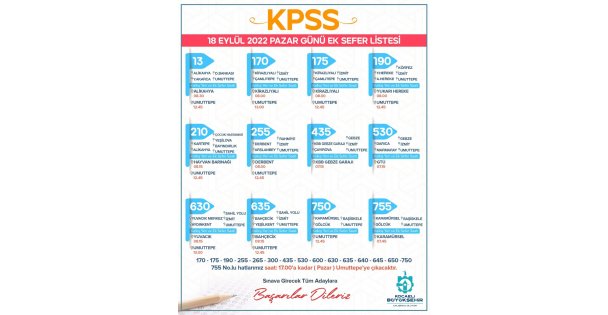 Büyükşehir'den KPSS İçin Ek Sefer