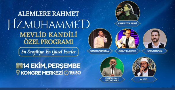 Büyükşehir'den Mevlid Kandili Özel Programı