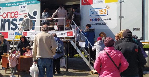 Büyükşehir'in TIR'ı Ukrayna'da