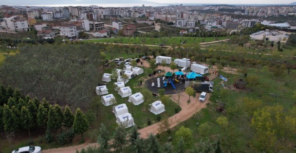 Çağdaşkent Geçici Barınma Alanı'nın tanıtımı yapıldı