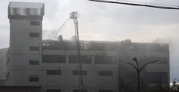 Cam Elyaf Fabrikasında Yangın