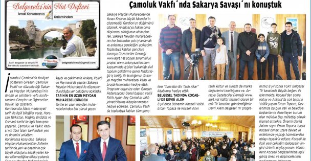 Çamoluk Vakfı'nda Sakarya Savaşı'nı Konuştuk