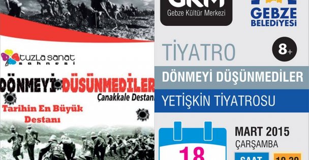 Çanakkale destanı sahnede