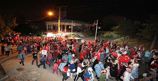 Çayırova  15 Temmuz'u Andı