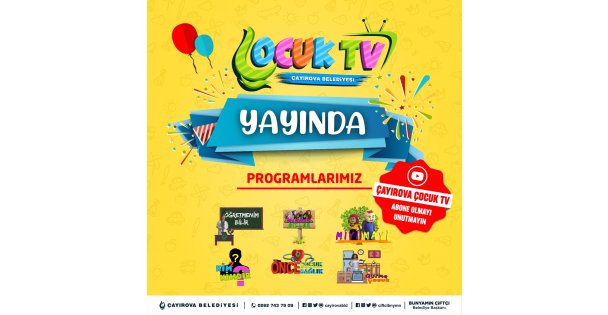 Çayırova Belediyesi Çocuk TV Yayında